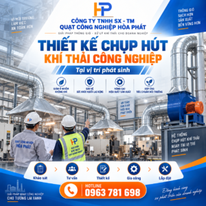 thiết kế chụp hút khí thải công nghiệp