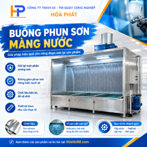 Buồng phun sơn màng nước