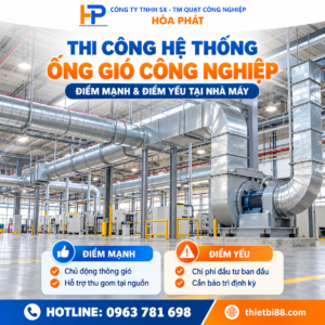 thi công hệ thống ống gió công nghiệp